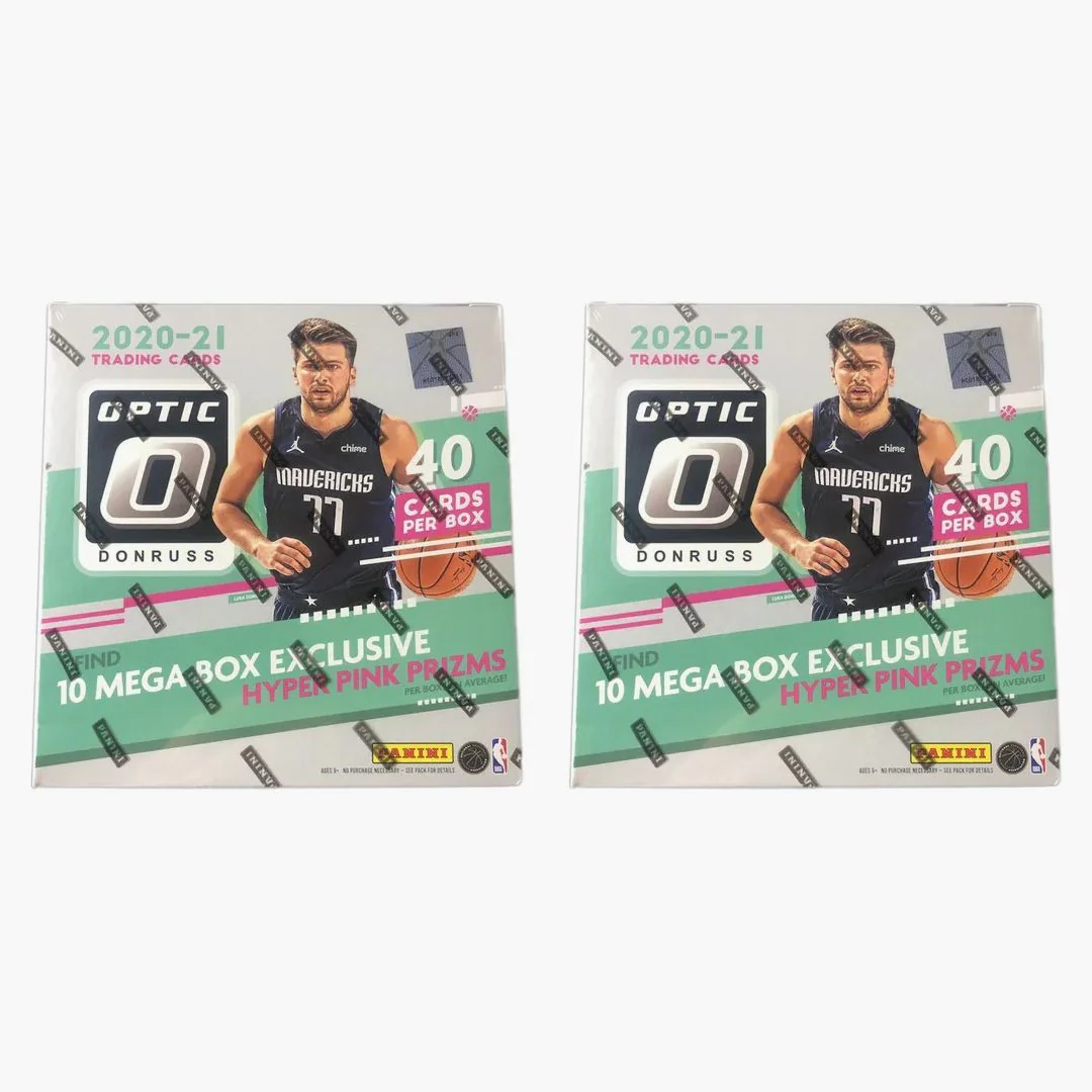 2020-21 Panini Donruss Optic Basketball Mega Box (hyper Pink Prizms) 2x Lot