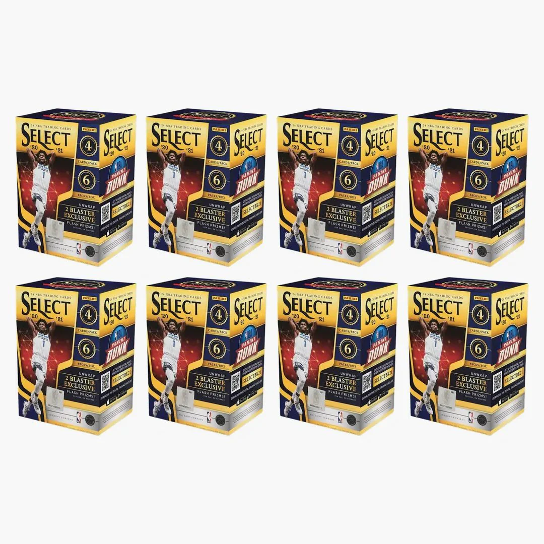 2020-21 Panini Select Basketball Blaster Box (flash Prizms) 8x Lot