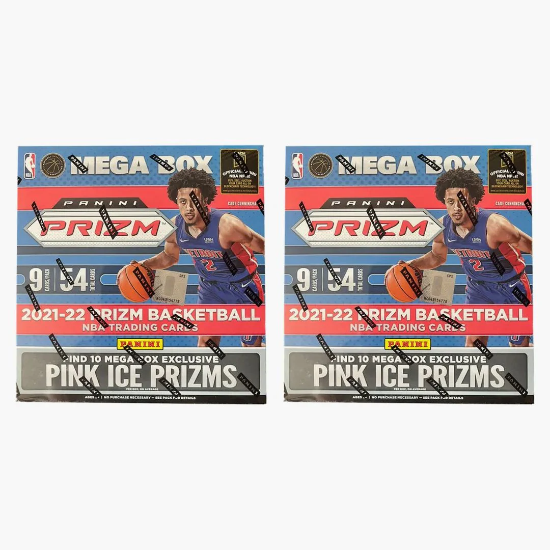 2021-22 Panini Prizm Basketball Mega Box (pink Ice Prizms) 2x Lot