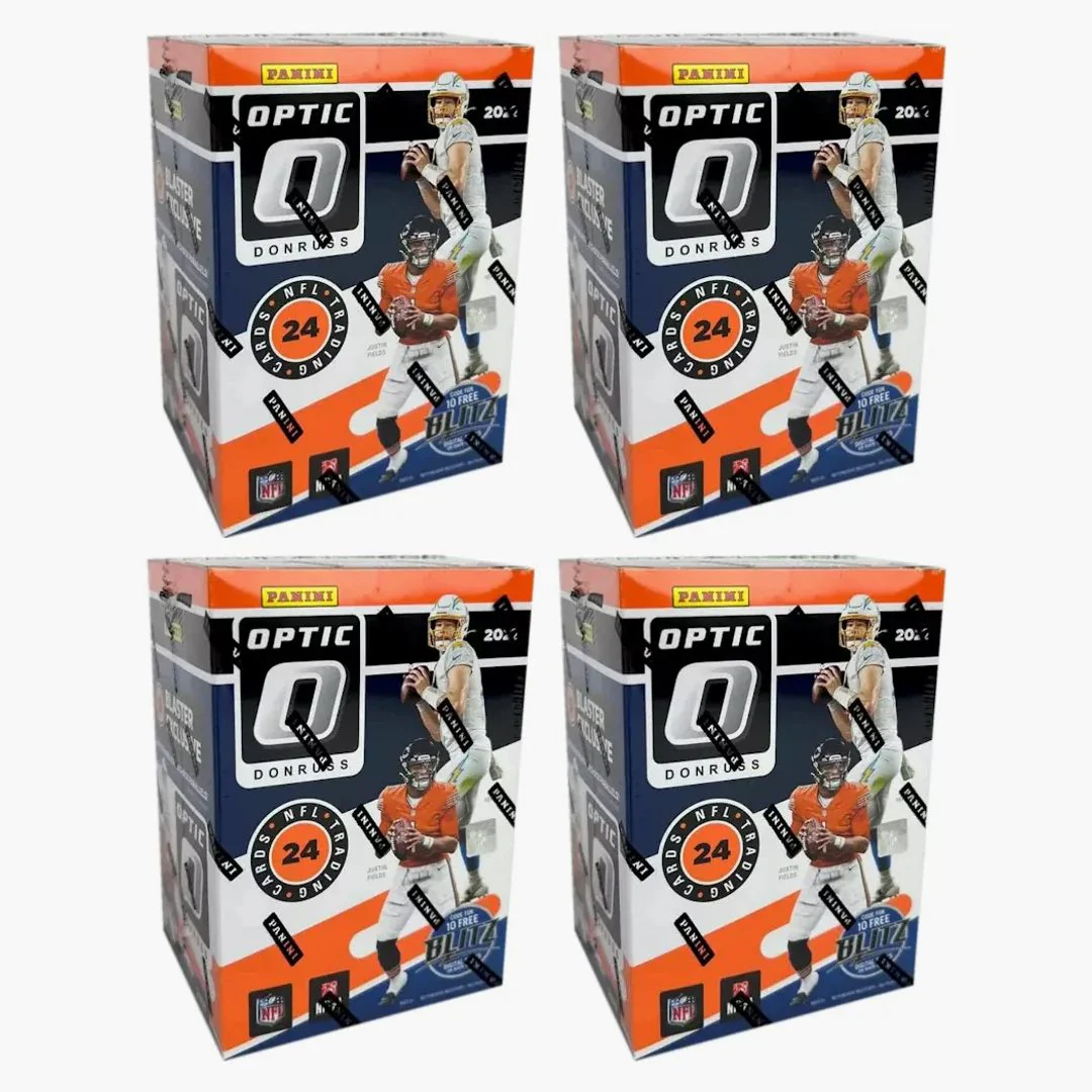 2021 Panini Donruss Optic Football Blaster Box (purple Shock Parallels) 4x Lot - Image 2