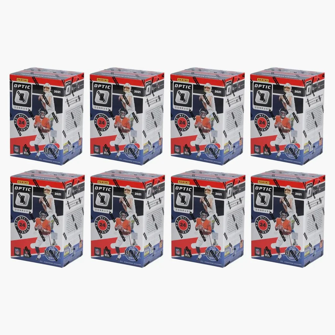 2021 Panini Donruss Optic Football Fanatics Exclusive Blaster Box (red Hyper Parallels) 8x Lot - Image 2