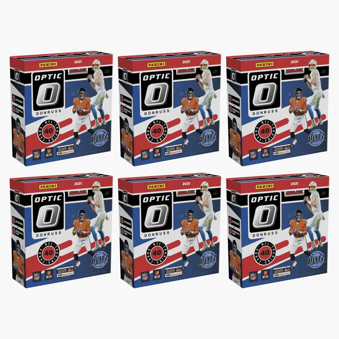 2021 Panini Donruss Optic Football Fanatics Exclusive Mega Box (red Hyper Parallels) 6x Lot