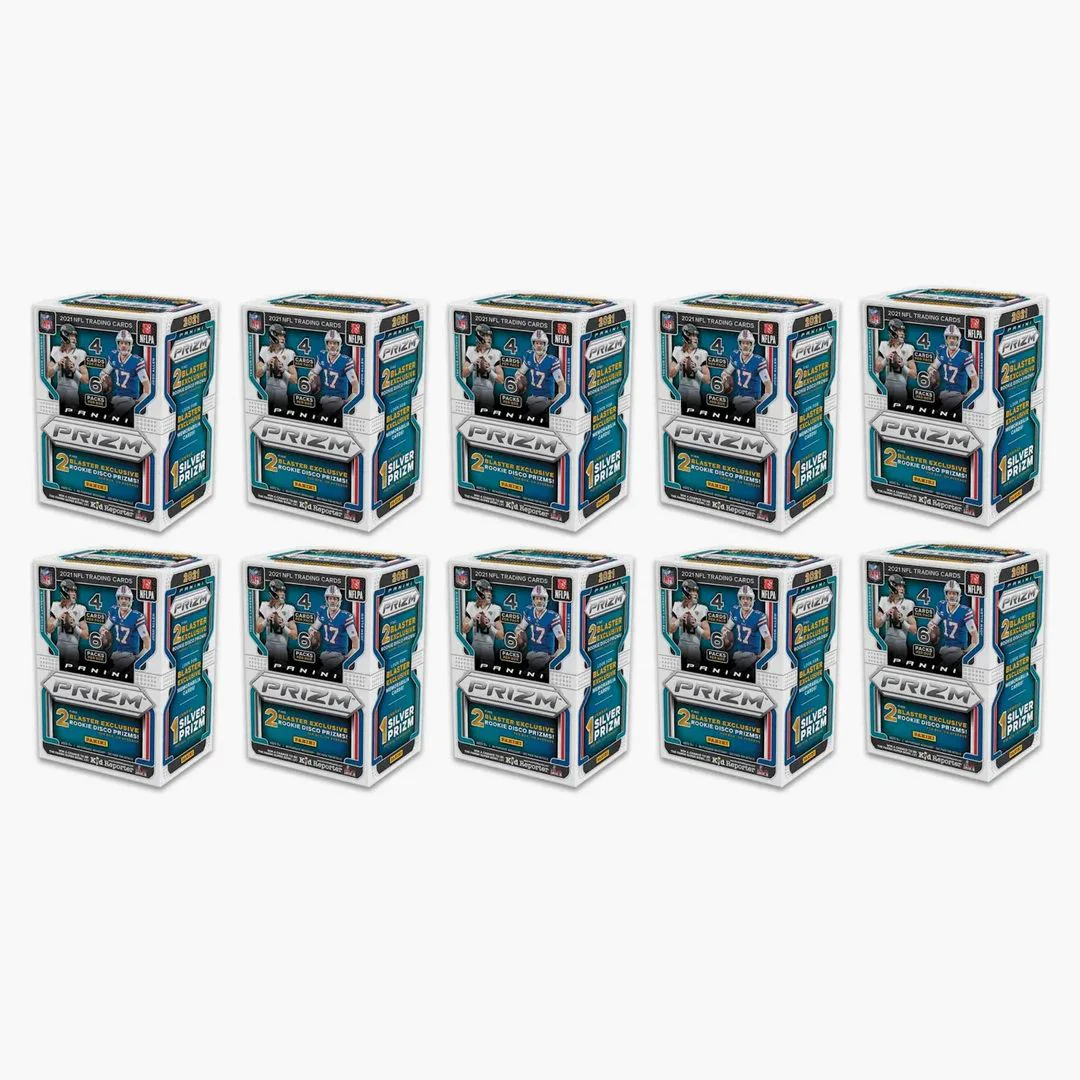 2021 Panini Prizm Football Blaster Box (disco Prizms) 10x Lot
