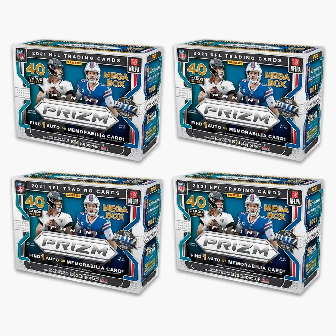 2021 Panini Prizm Football Mega Box (pink Prizms) 4x Lot