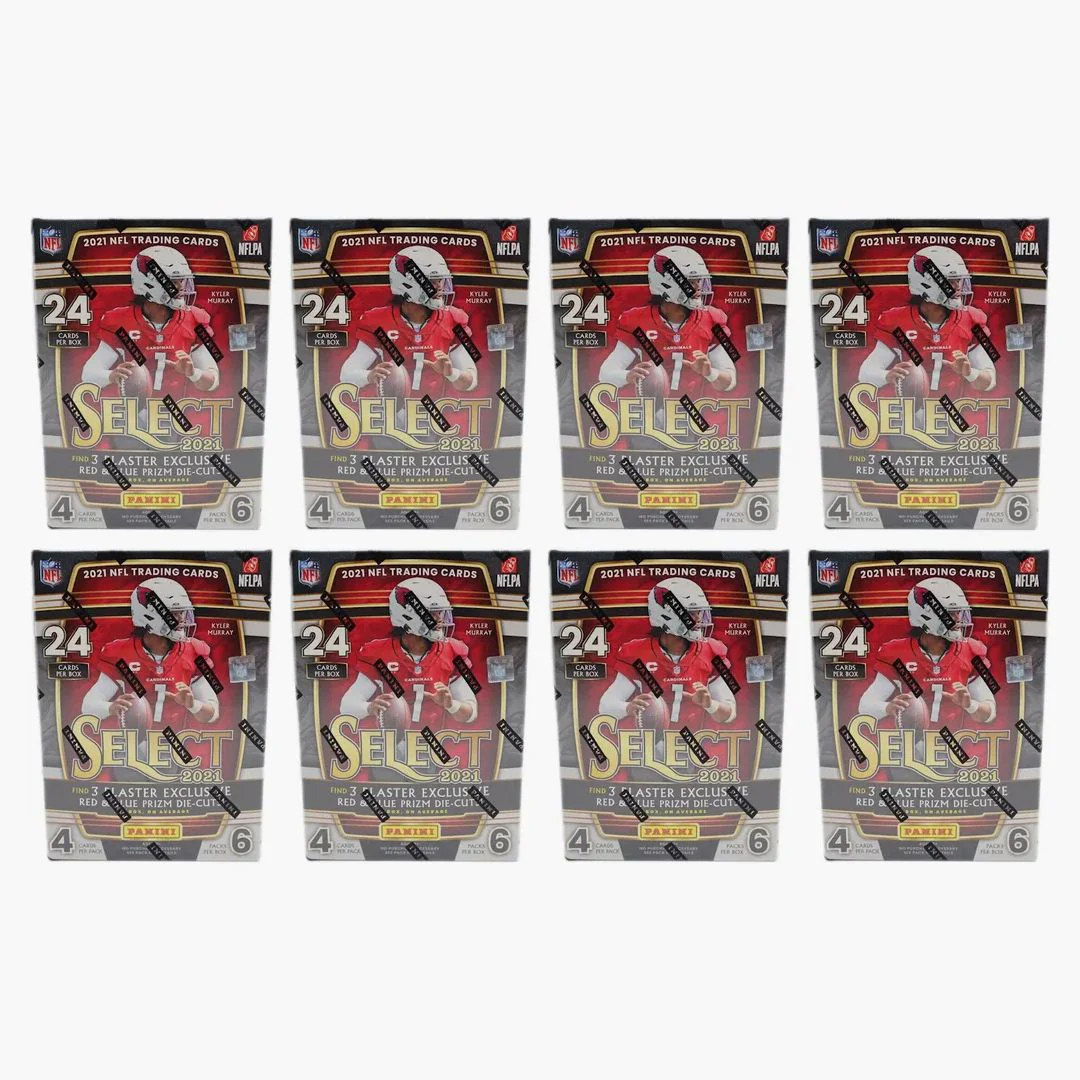 2021 Panini Select Football Blaster Box (red & Blue Prizm Die-cuts) 8x Lot