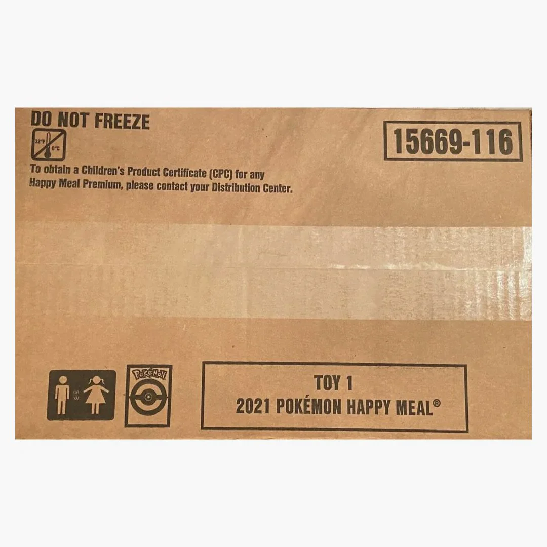 2021 Pokémon Tcg Mcdonald's Happy Meal 25th Anniversary Sealed Case Of 150 (assorted) (english)