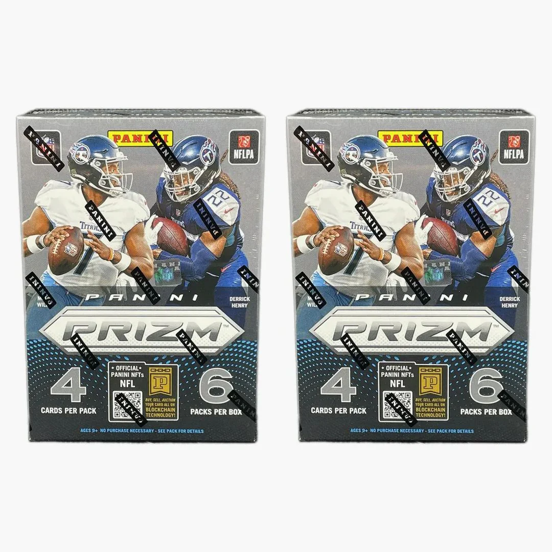 2022 Panini Prizm Football Blaster Box (green Prizms) 2x Lot - Image 2