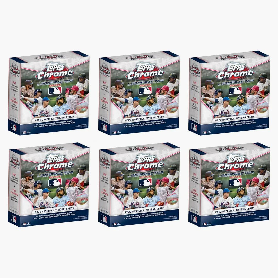 2022 Topps Chrome Logofractor Edition Baseball Box 6x Lot