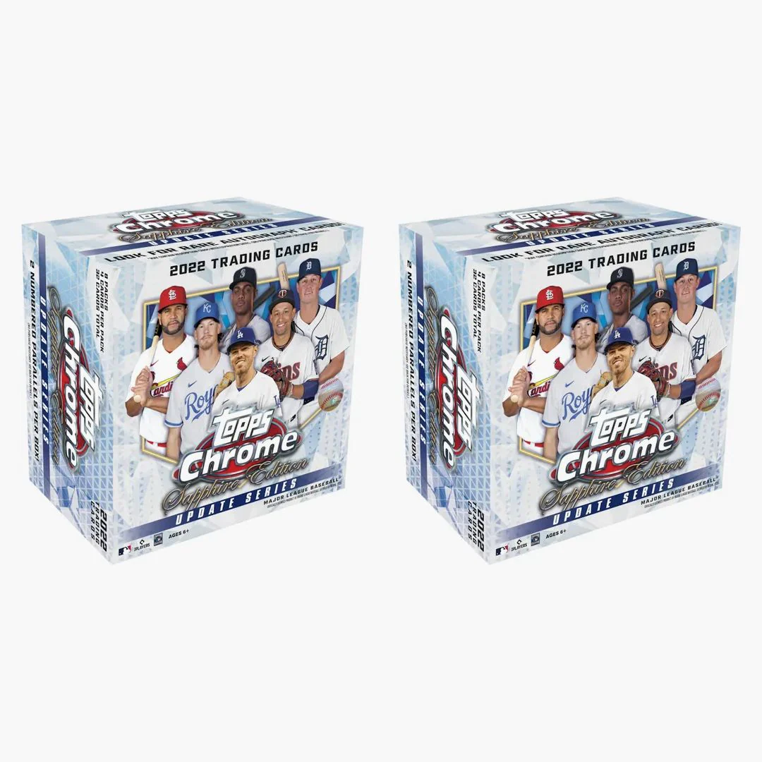 2022 Topps Chrome Update Sapphire Edition Baseball Hobby Box 2x Lot