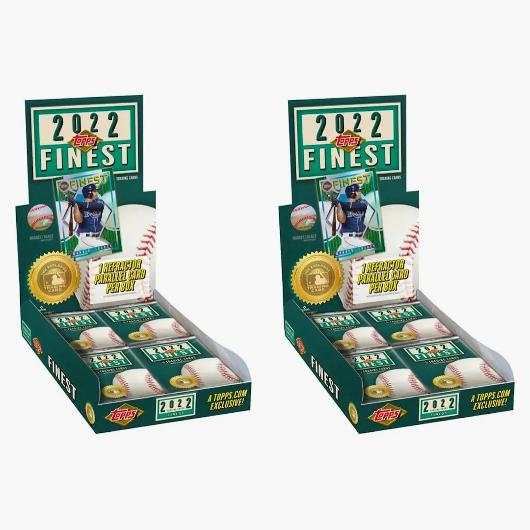 2022 Topps Finest Flashbacks Baseball Hobby Box 2x Lot
