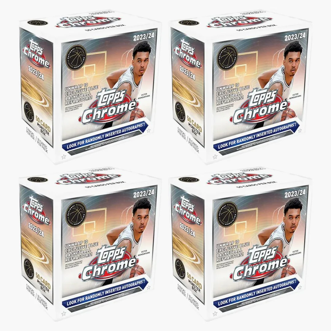 2023-24 Topps Chrome Basketball Monster Box (4x Lot)