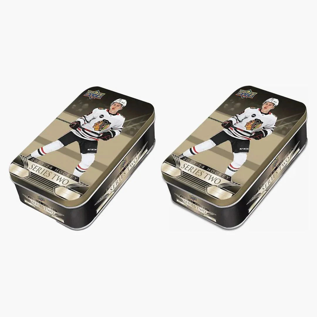 2023-24 Upper Deck Series 2 Hockey Tin 2x Lot