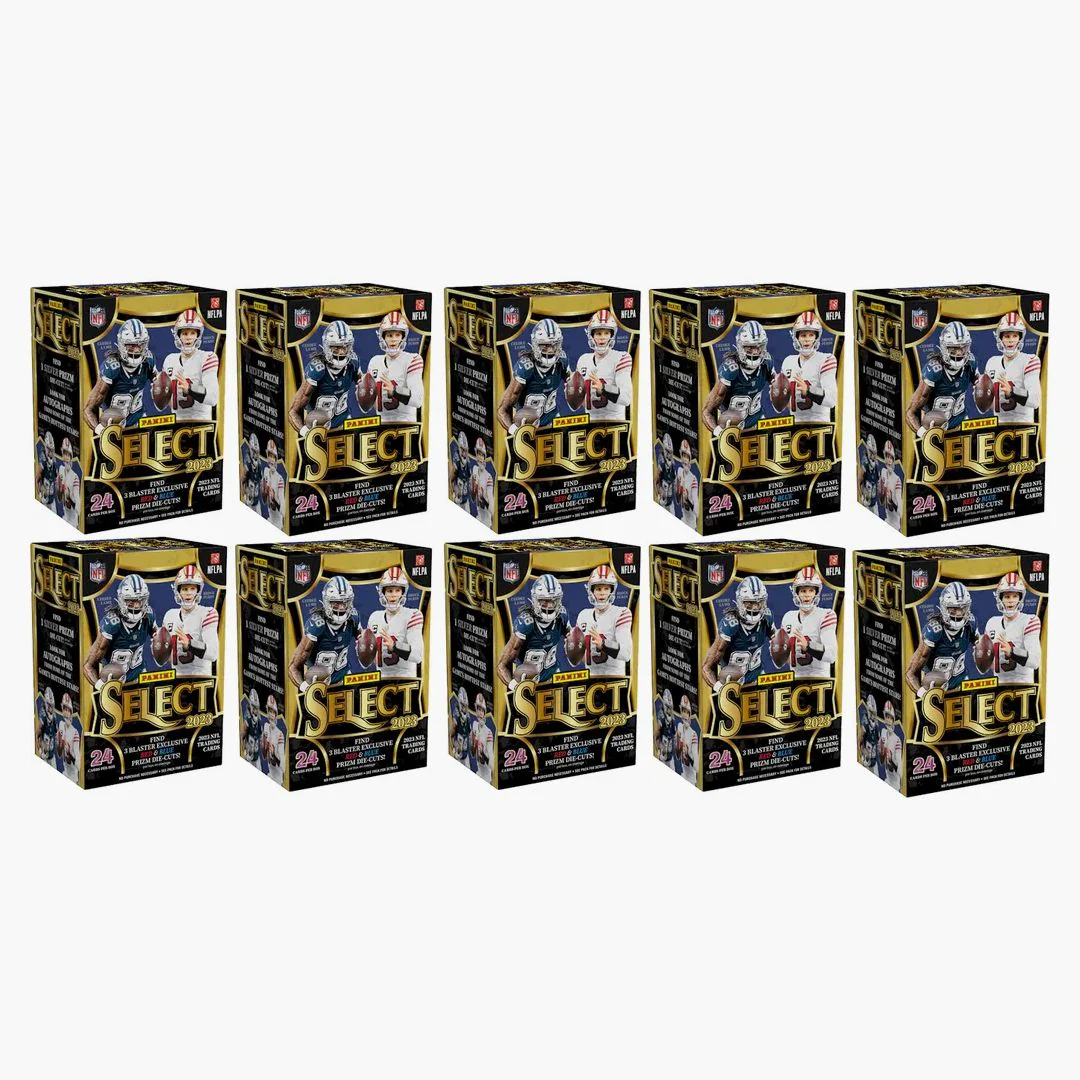 2023 Panini Select Football Blaster Box (red And Blue Die-cuts) 10x Lot