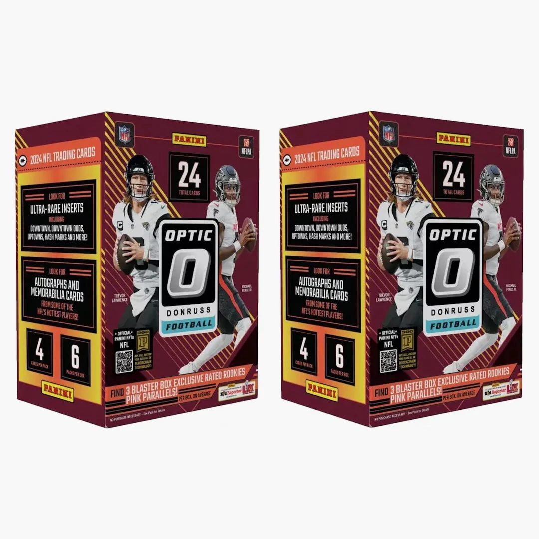 2024 Panini Optic Donruss Nfl Football Blaster Box 2x Lot (pink Parallels)