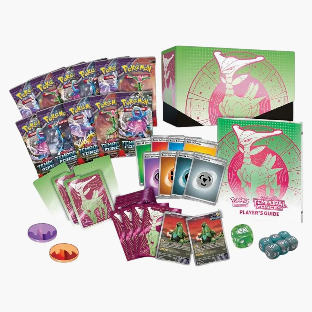 2024 Pokémon Scarlet & Violet Temporal Forces (iron Leaves) Pokemon Center Elite Trainer Box