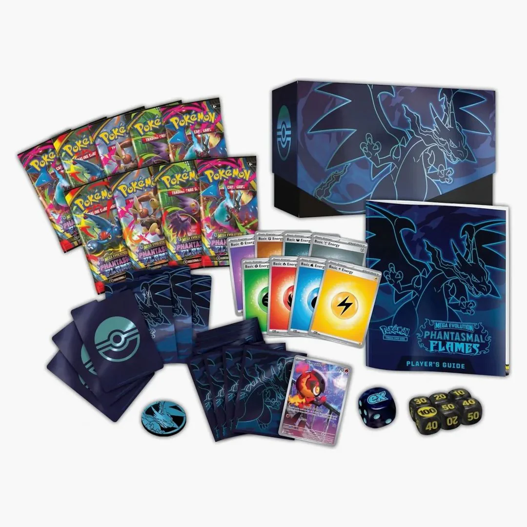 2025 Pokémon Mega Evolution Phantasmal Flames Elite Trainer Box 2x Lot - Image 2
