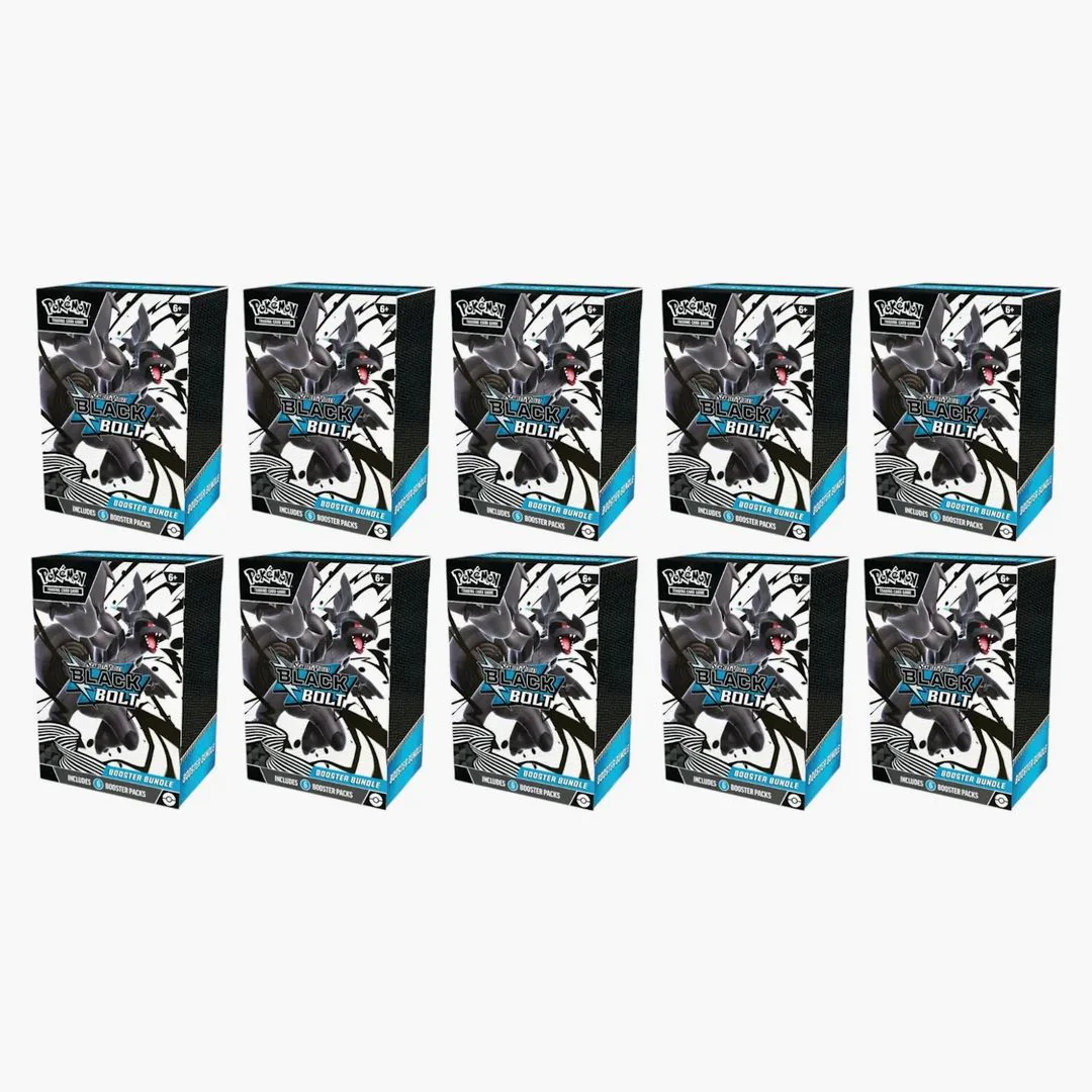 2025 Pokémon Scarlet & Violet Black Bolt Booster Bundle 10x Lot
