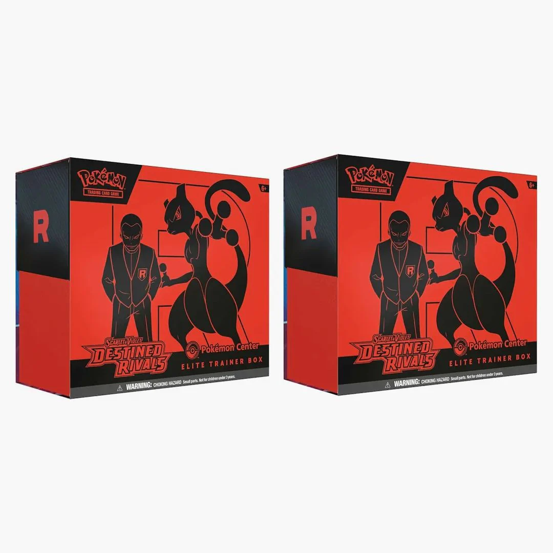 2025 Pokémon Scarlet & Violet Destined Rivals Pokemon Center Elite Trainer Box 2x Lot
