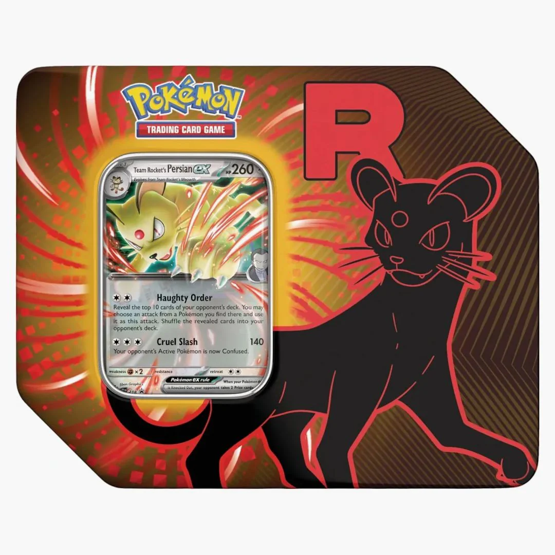 2025 Pokémon Team Rocket Persian Ex Tin Case (us) - Image 2