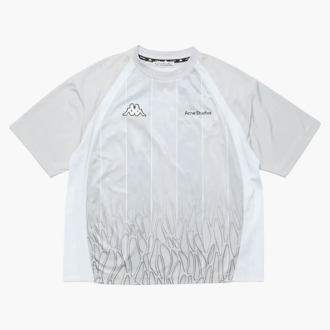 Acne Studios X Kappa Logo T-shirt Grey/dark Grey