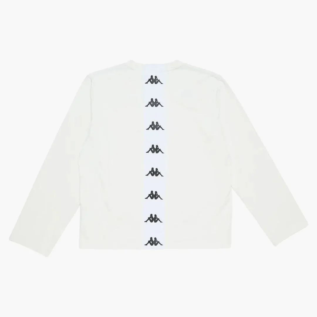 Acne Studios X Kappa Long Sleeve Logo T-shirt White - Image 2