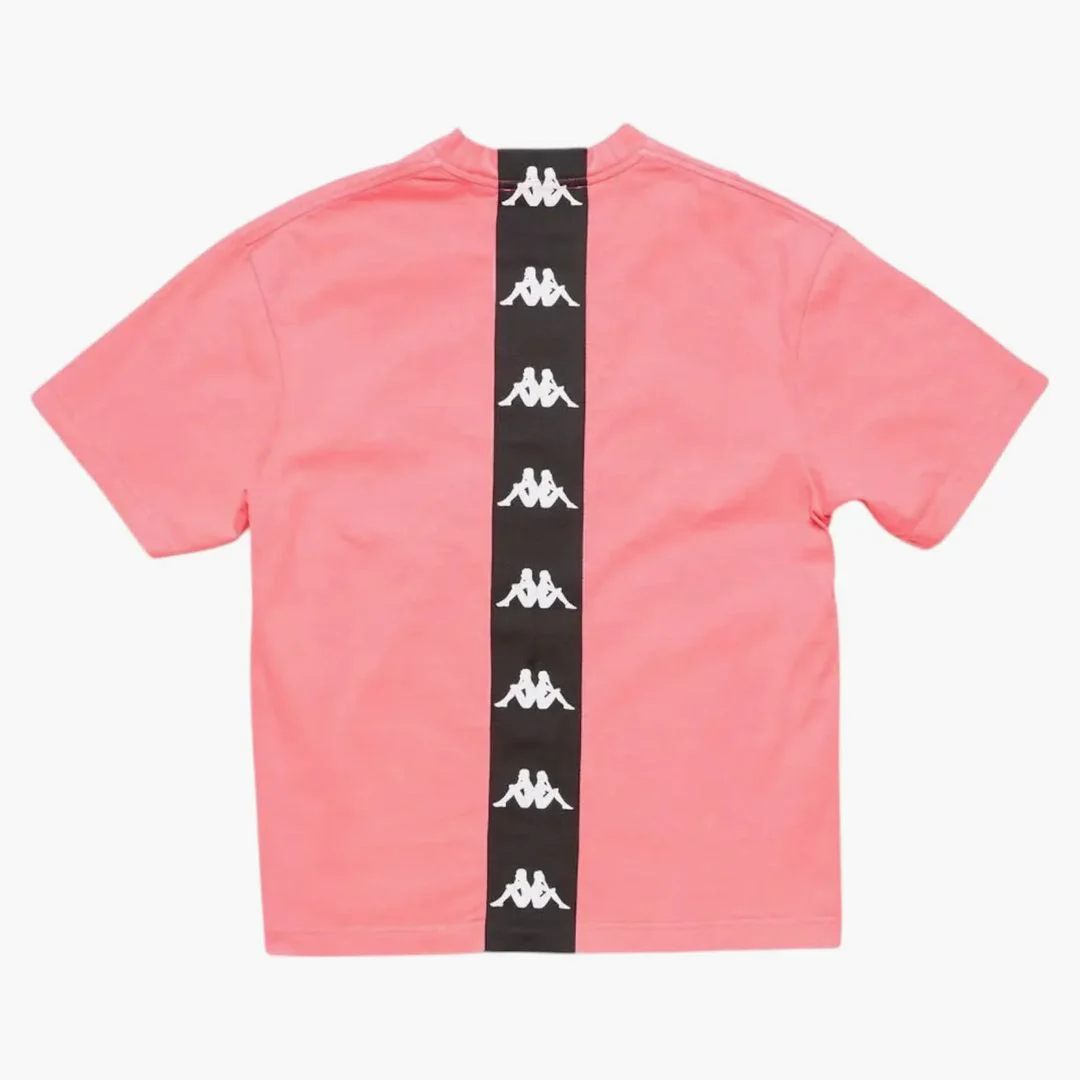 Acne Studios X Kappa Short Sleeve Logo T-shirt Neon Pink - Image 2
