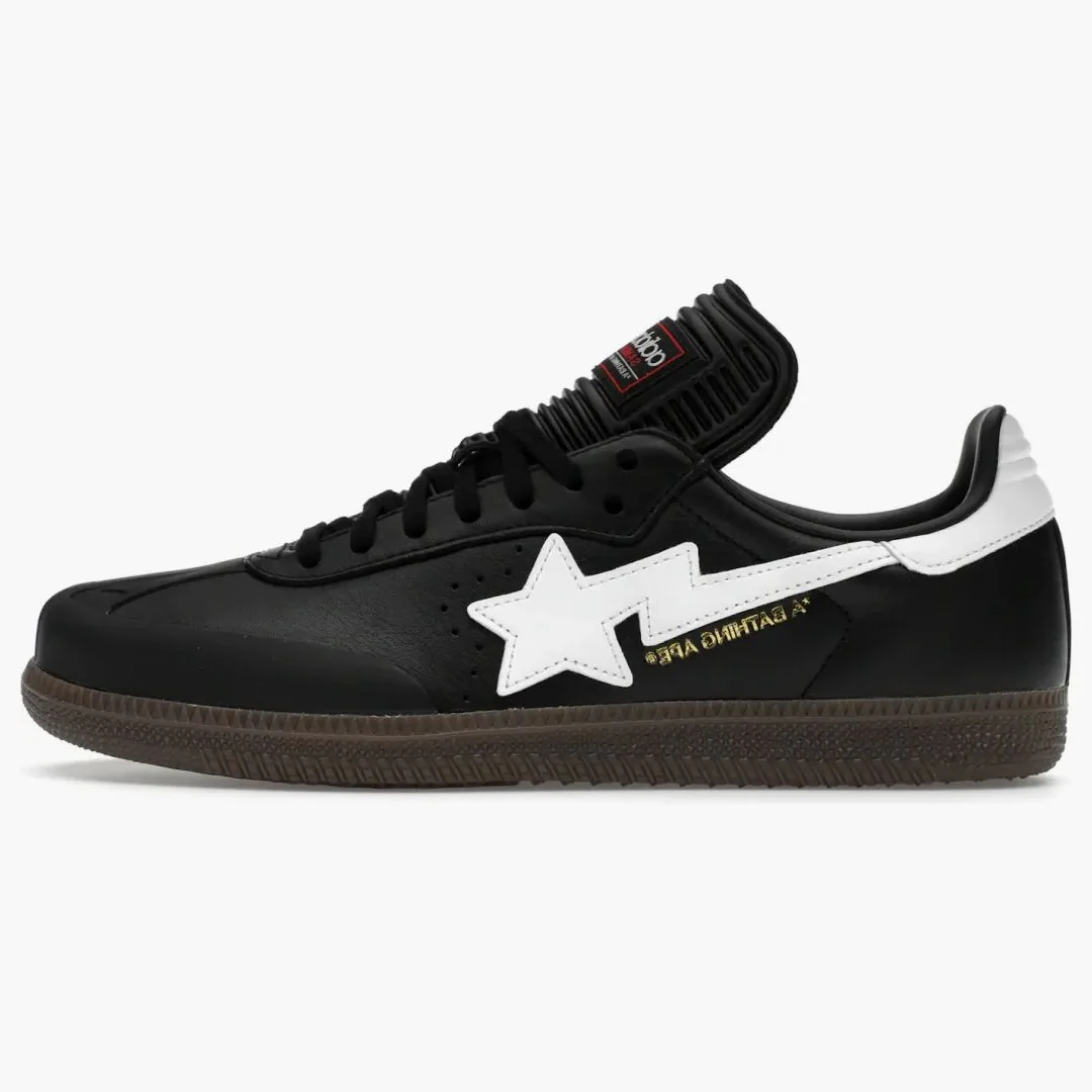Adidas Samba Bape Black White Gum