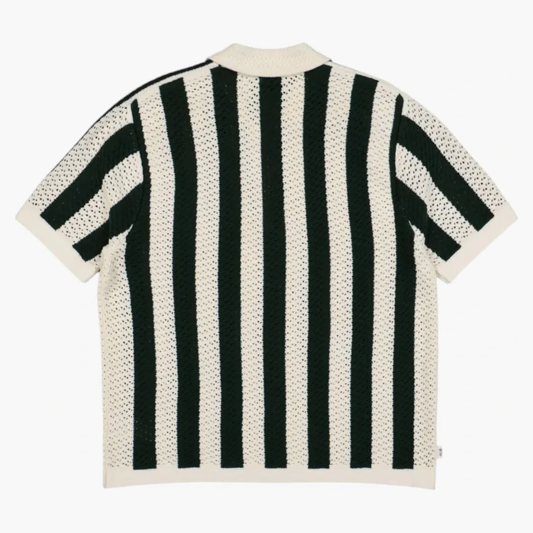 Adidas X Clot Knit Polo (asia Sizing) Green Night/cream White - Image 2