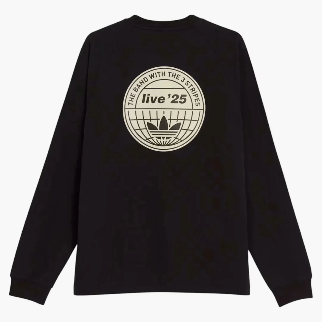 Adidas X Oasis Tour 3-stripes Longsleeve Tee Black - Image 2