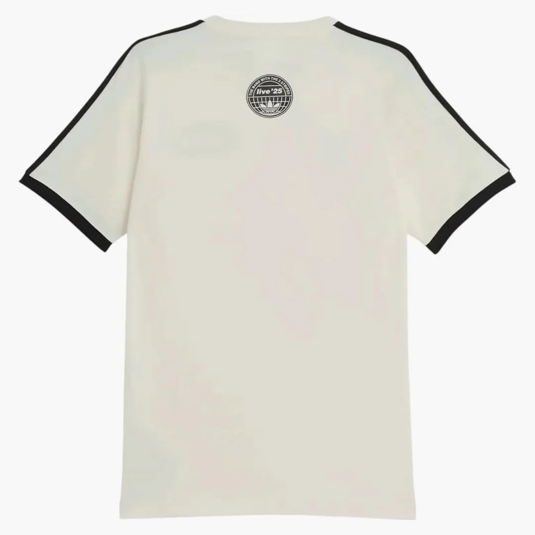 Adidas X Oasis Tour 3-stripes T-shirt Cream White - Image 2