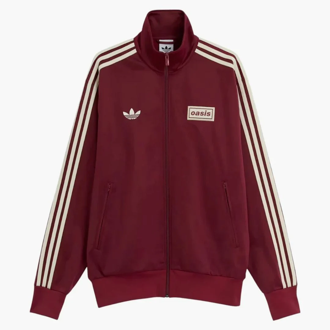Adidas X Oasis Tour Firebird Track Top Noble Maroon