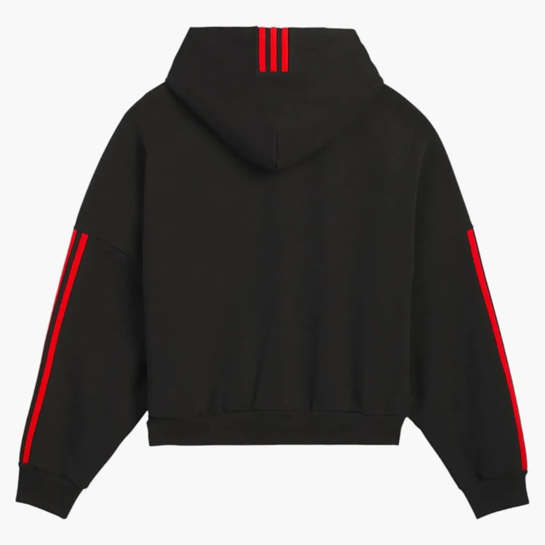 Adidas X Willy Chavarria Fleece Hoodie (asia Sizing) Black/red - Image 2