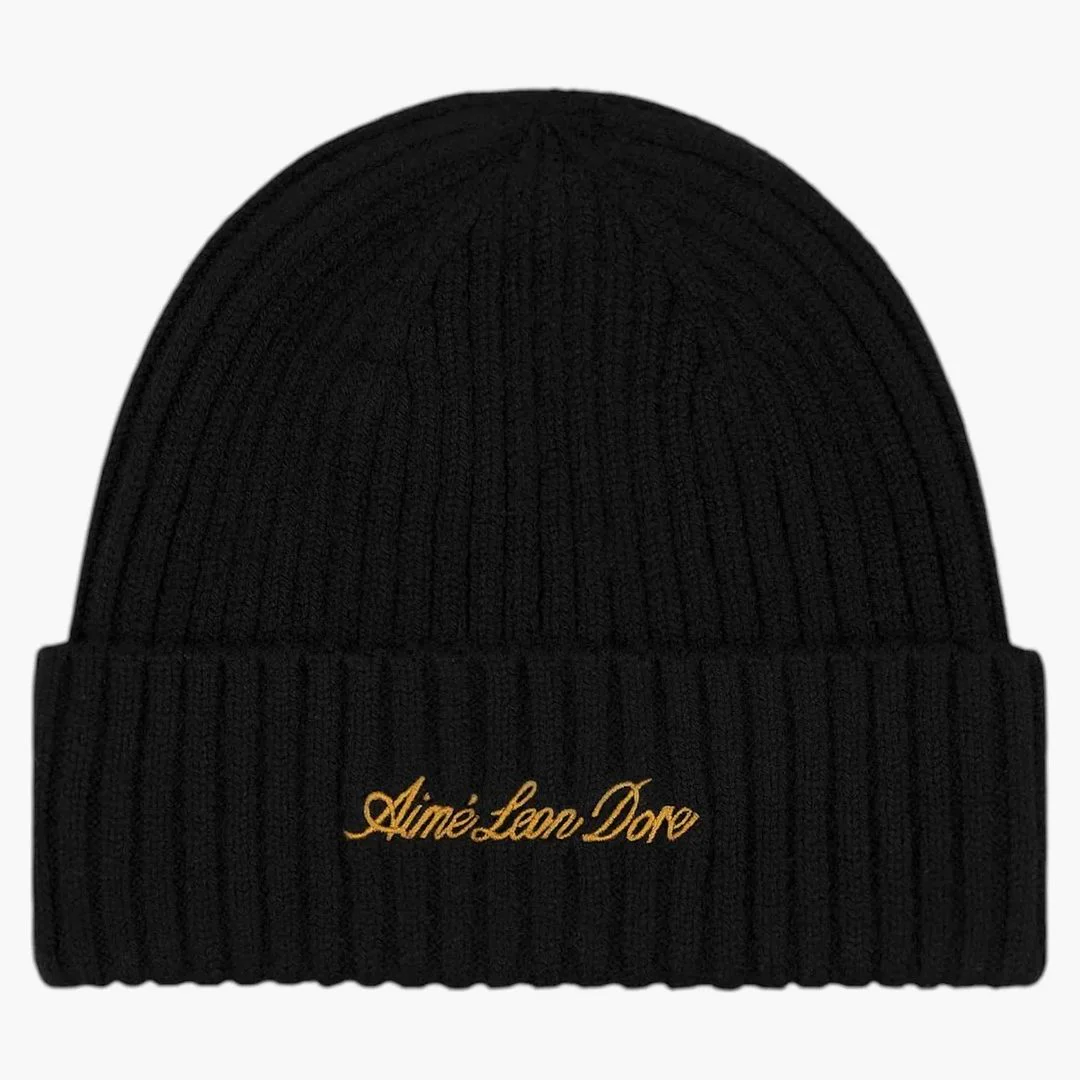 Aime Leon Dore X Porsche Cashmere Beanie Black - Image 2
