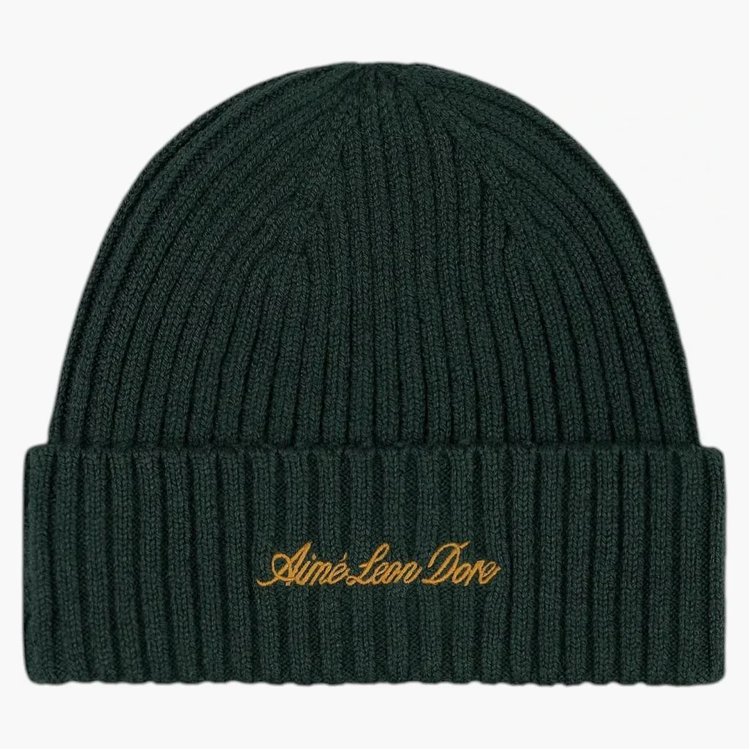 Aime Leon Dore X Porsche Cashmere Beanie Green - Image 2