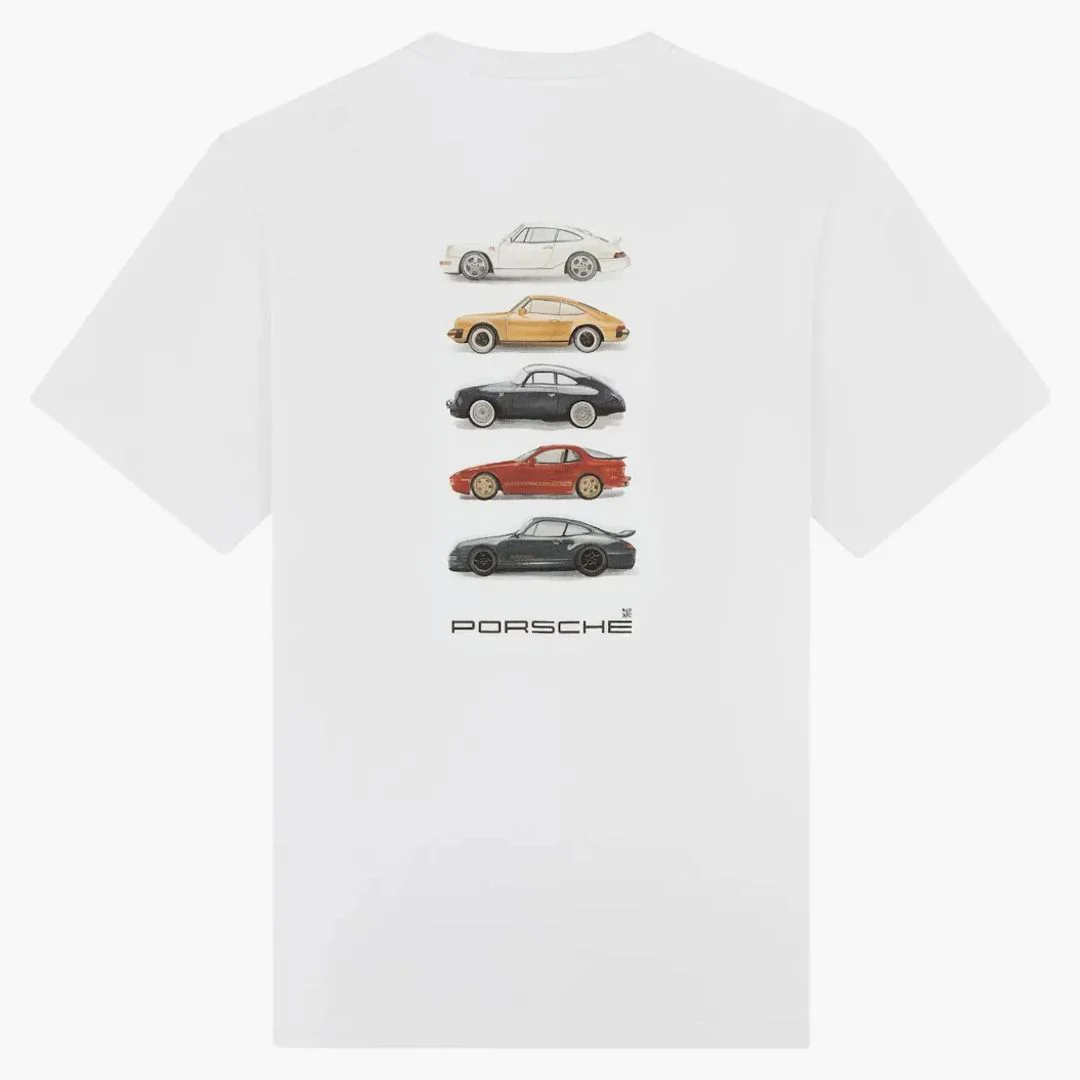 Aime Leon Dore X Porsche Fleet Tee White