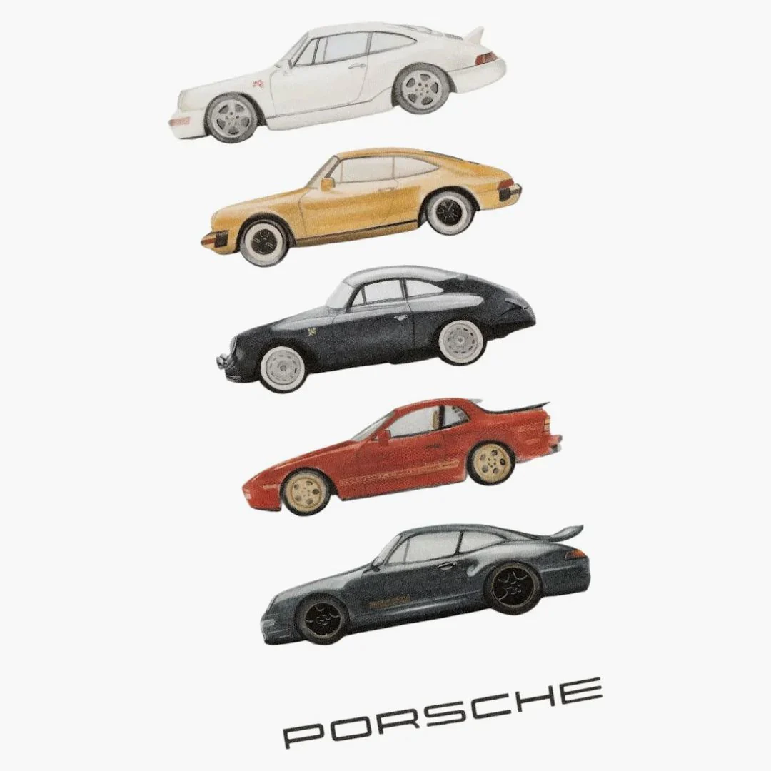 Aime Leon Dore X Porsche Fleet Tee White - Image 3