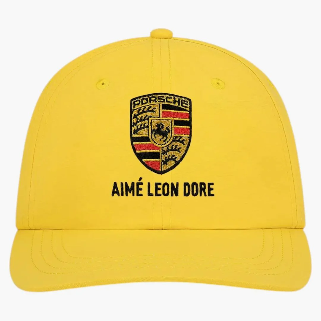 Aime Leon Dore X Porsche Nylon Logo Hat Yellow
