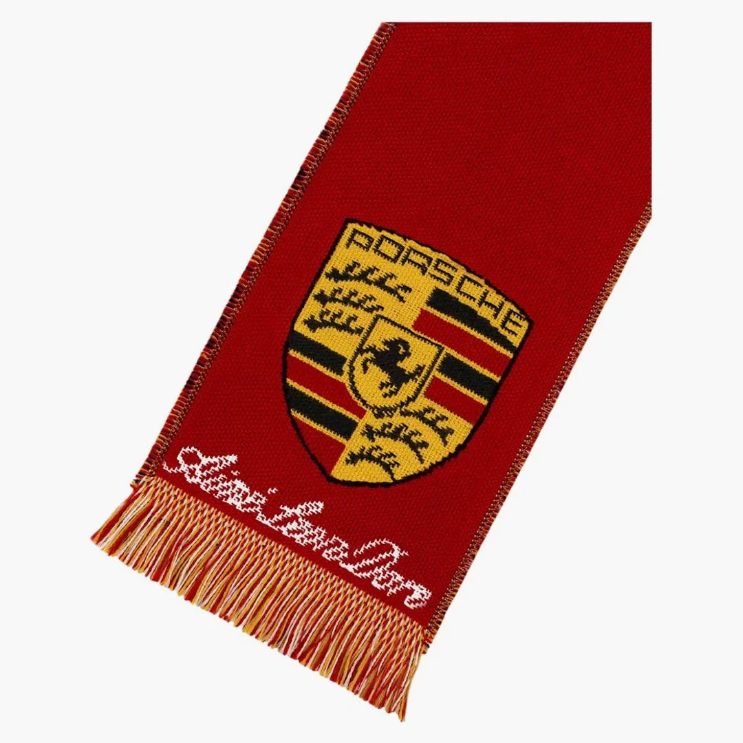 Aime Leon Dore X Porsche Wool Racing Scarf Red - Image 3