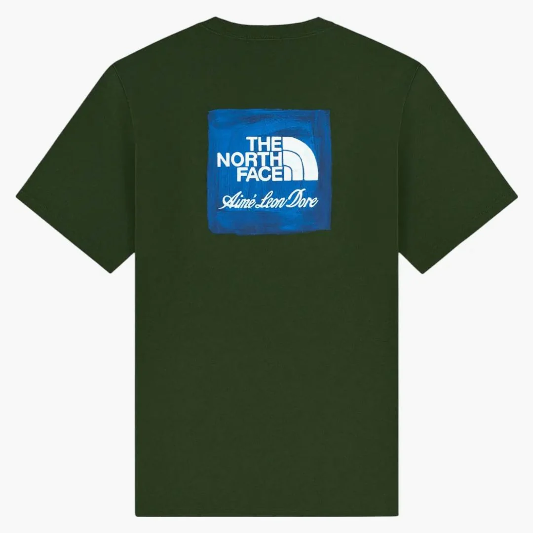 Aime Leon Dore X The North Face Logo Tee Kombu Green - Image 2