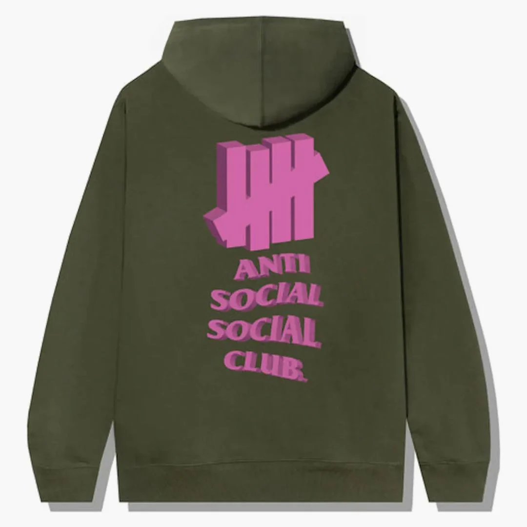 Anti Social Social Club 1st And La Brea Hoodie Army Heather - Image 2