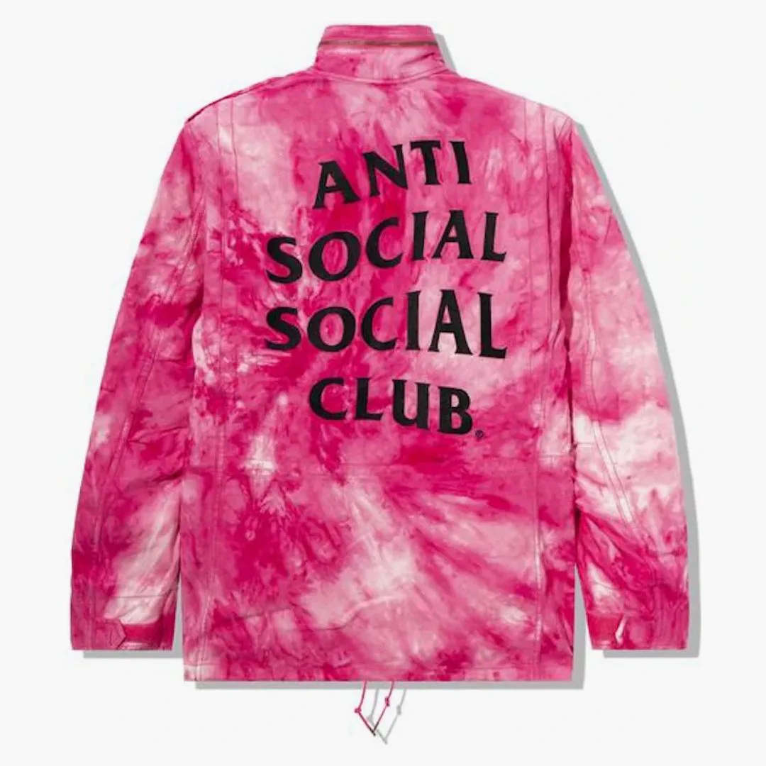 Anti Social Social Club Alpha Industries X Assc M-65 Jacket Tie Dye Pink