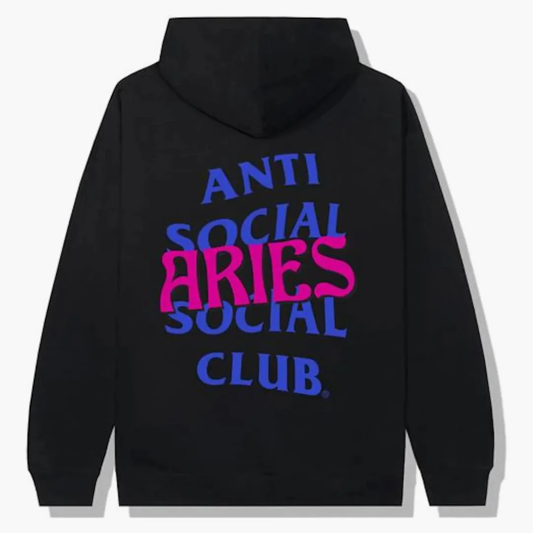 Anti Social Social Club Aries Hoodie Black
