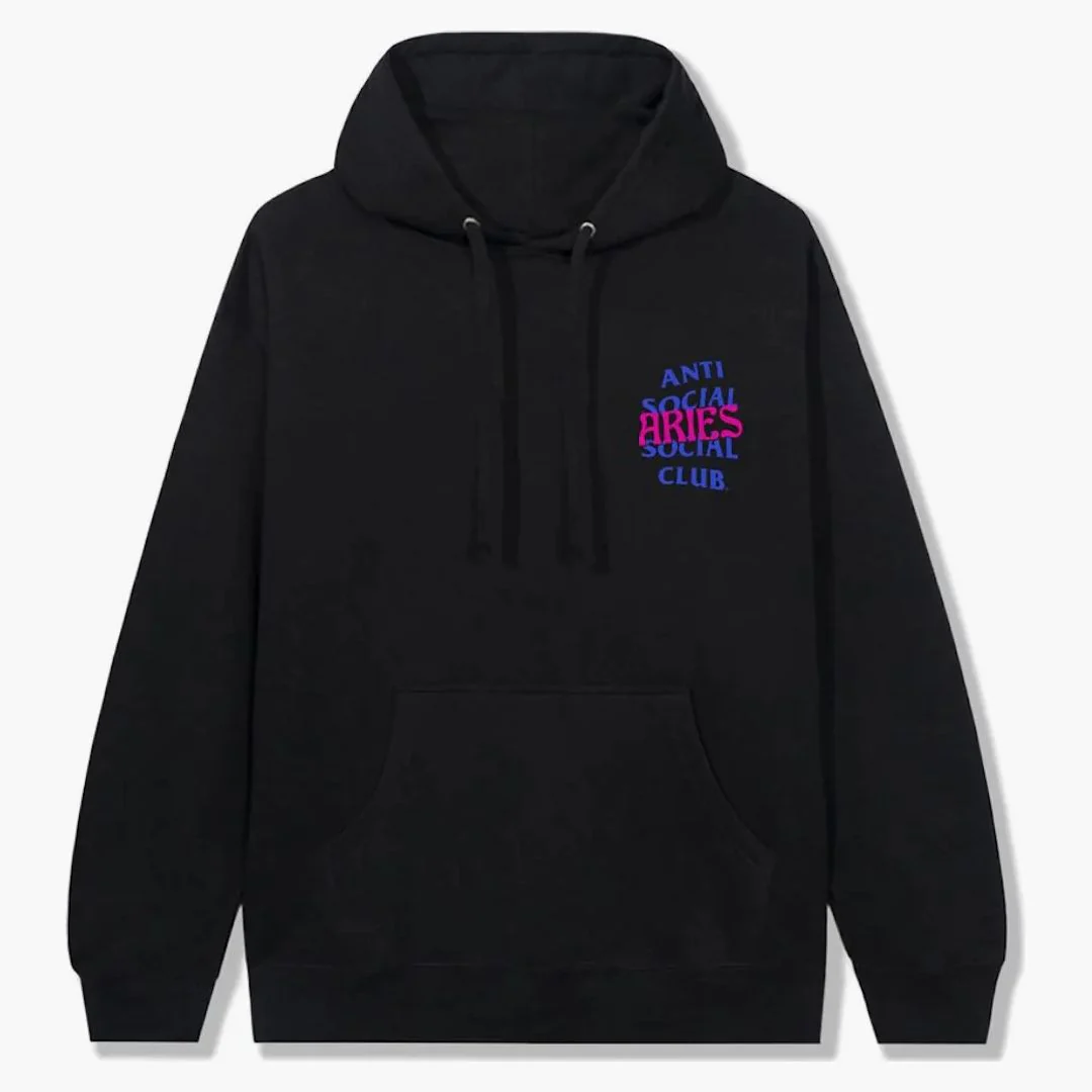 Anti Social Social Club Aries Hoodie Black - Image 2