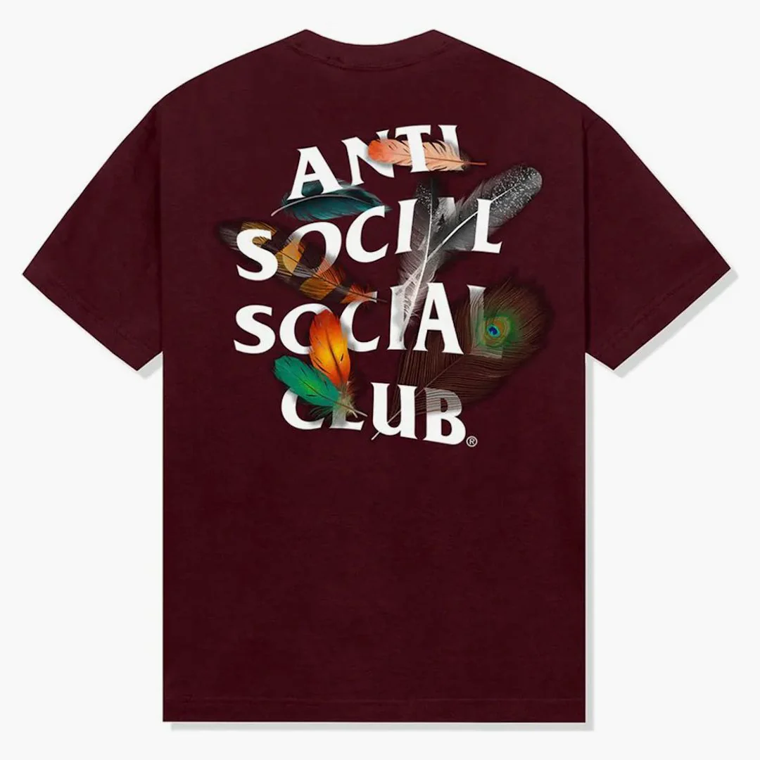 Anti Social Social Club Birdbath Tee Maroon