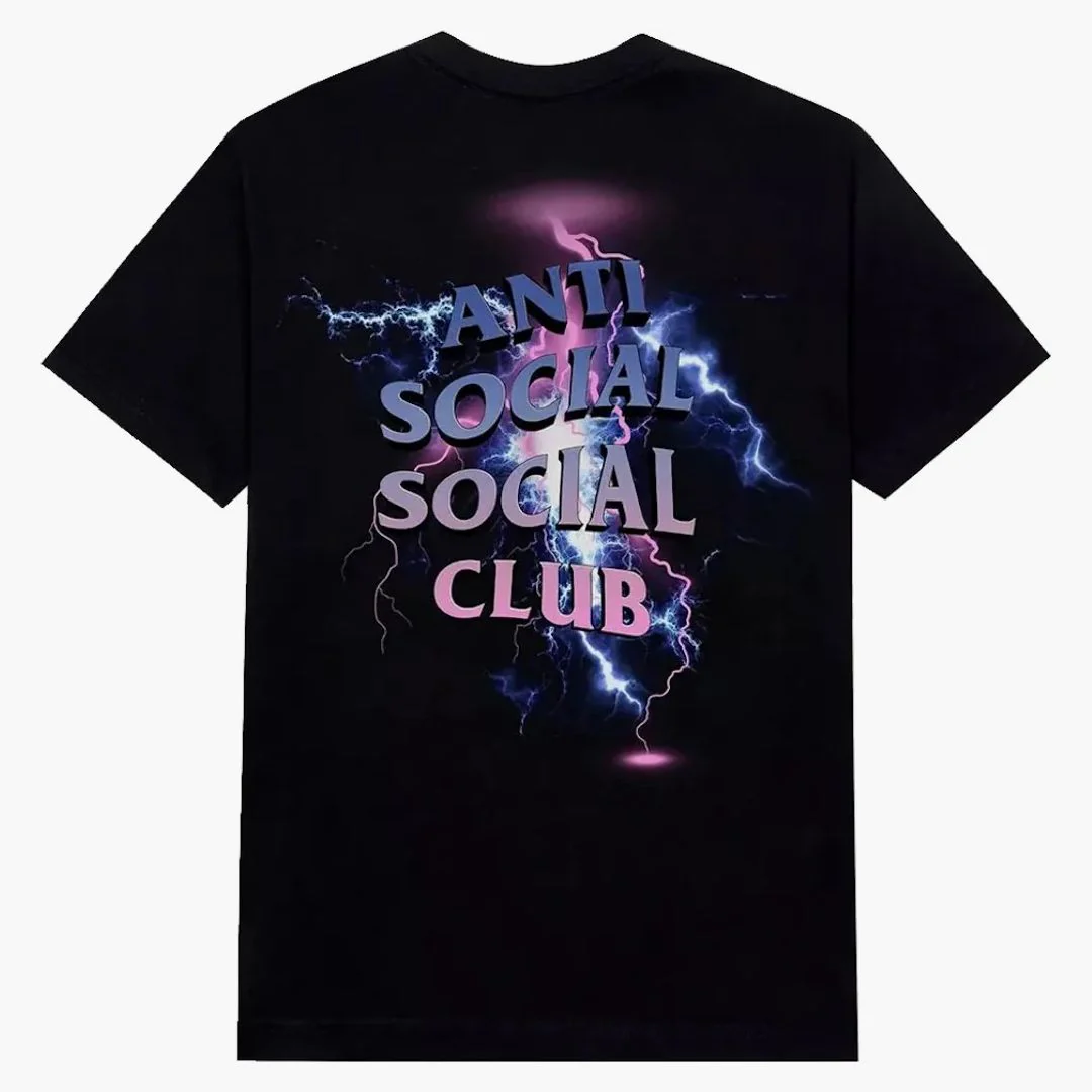 Anti Social Social Club Bolt From The Blue T-shirt Black - Image 2