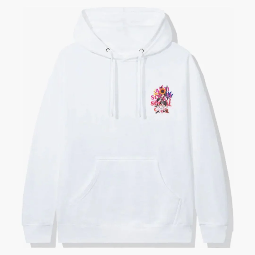 Anti Social Social Club Bouquet For The Old Days Hoodie White - Image 2