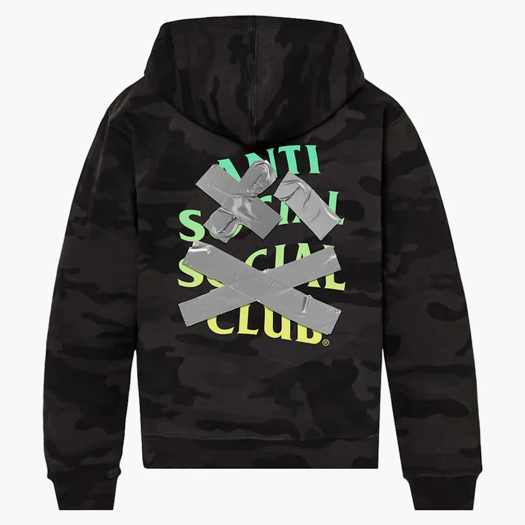 Anti Social Social Club Cancelled Again Hoodie Camo - Image 2