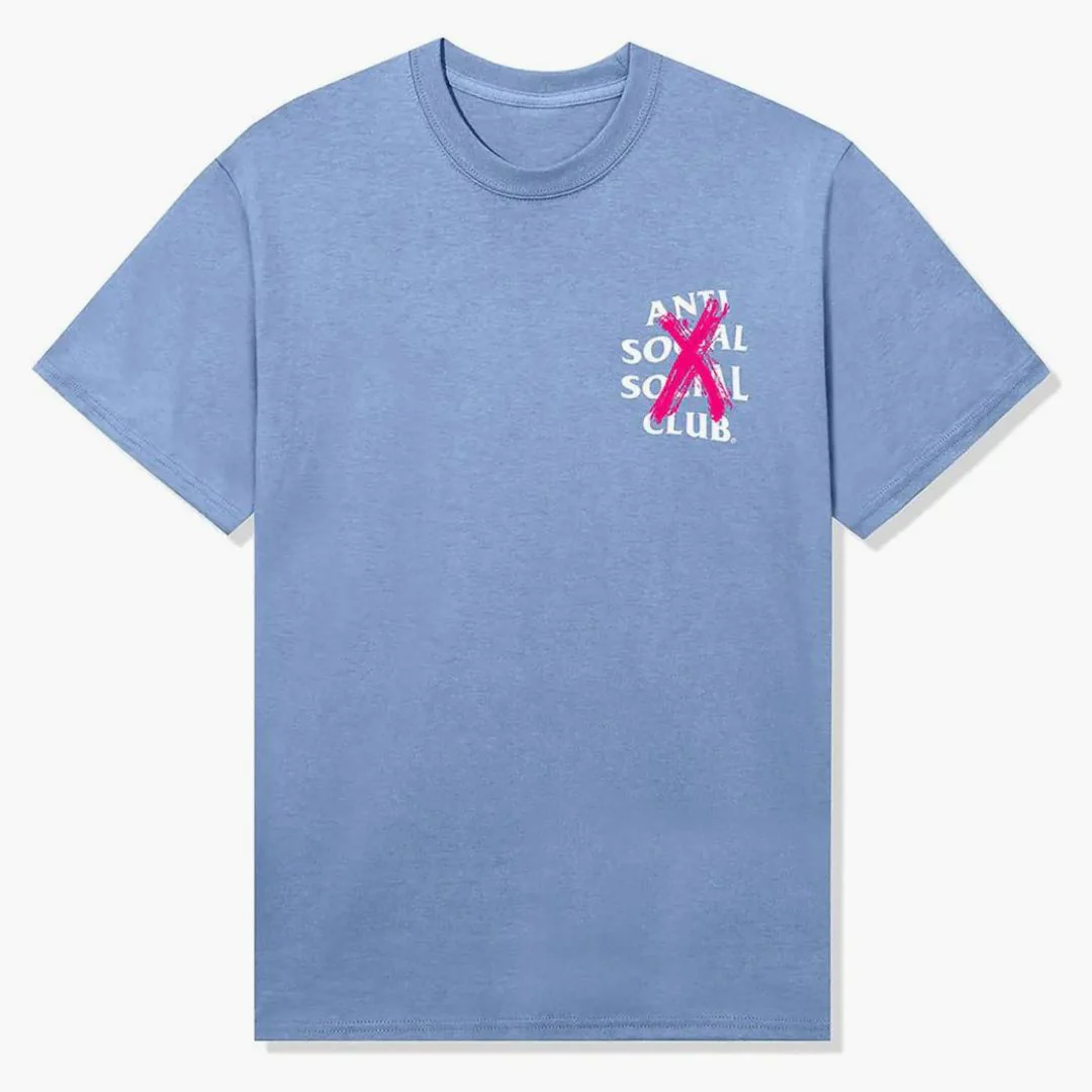 Anti Social Social Club Cancelled F&f Tee Blue - Image 2