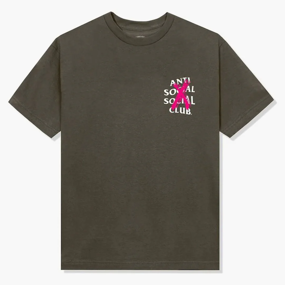 Anti Social Social Club Cancelled F&f Tee Brown - Image 2
