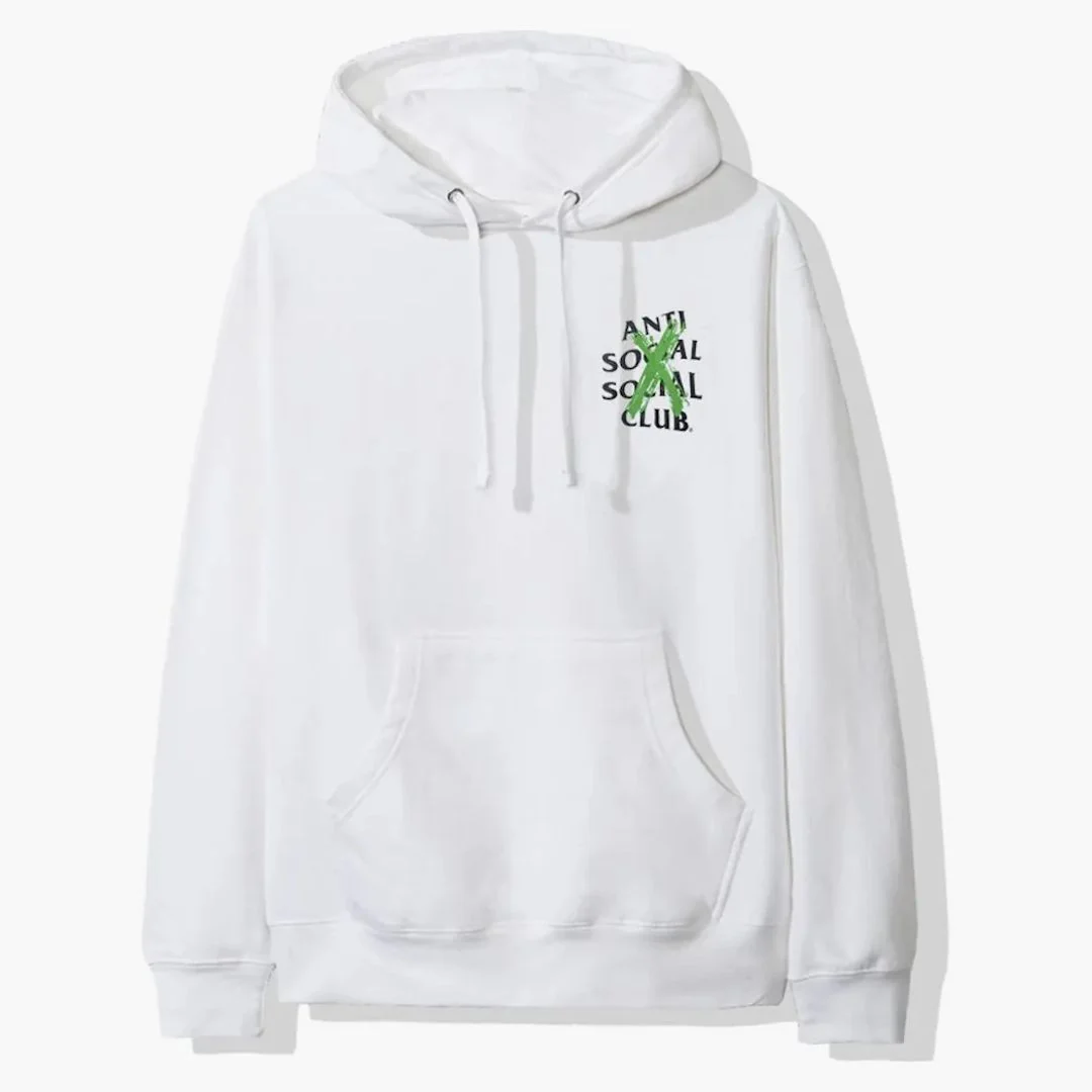 Anti Social Social Club Cancelled Remix Hoodie (fw19) White - Image 2